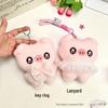 Squeaky Pig Keychain: 16cm DIY Skirt Pig Plush Pendant Doll Charm