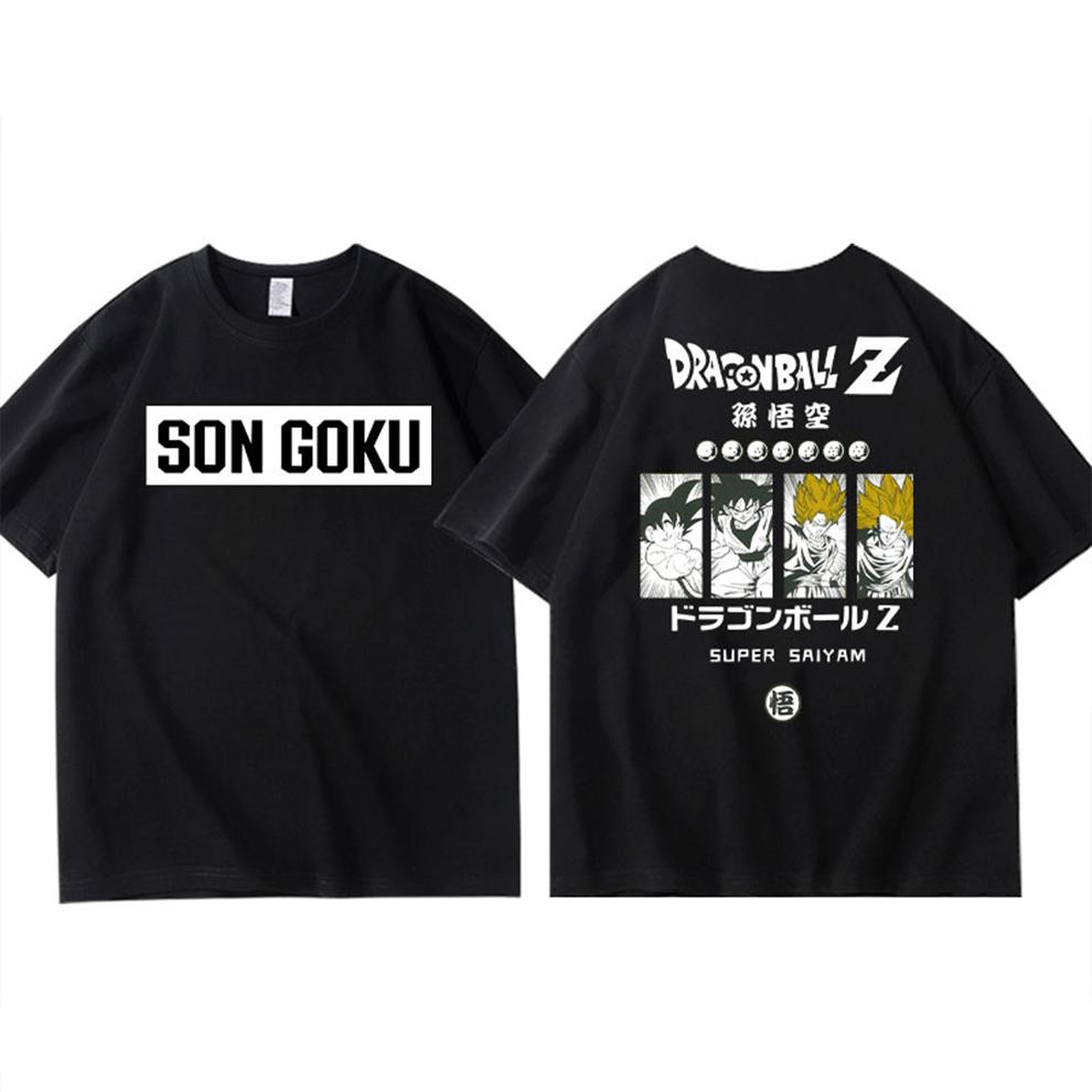 Mens Clothing Y2k Anime Dragon Ball Z Summer Graphic T Shirts Man Harajuku Oversized Loose Casual Women Short Sleeve Tee Tops