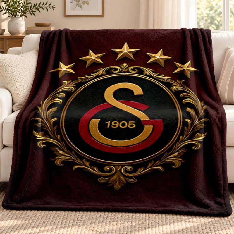Galatasaray blanket Flannel Blanket Soft Cozy Plush Throw for Sofa Bed Lightweight Home Decoration Outdoor camping