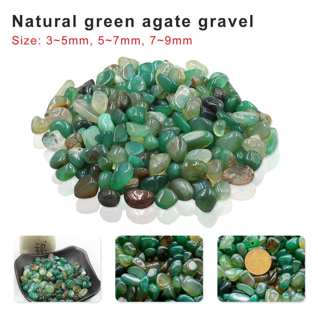 50G Natural Dongling Jade Gravel Crystal Rock Specimen Chip Aquarium Fish Tank Decor Diy
