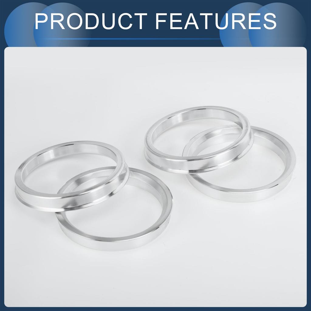 INFINAUTO Hub Centric Rings 60.1mm Inner to 70.1mm Outside Diameter Vehicle Wheel Hub Rings Aluminum Alloy 4pcs