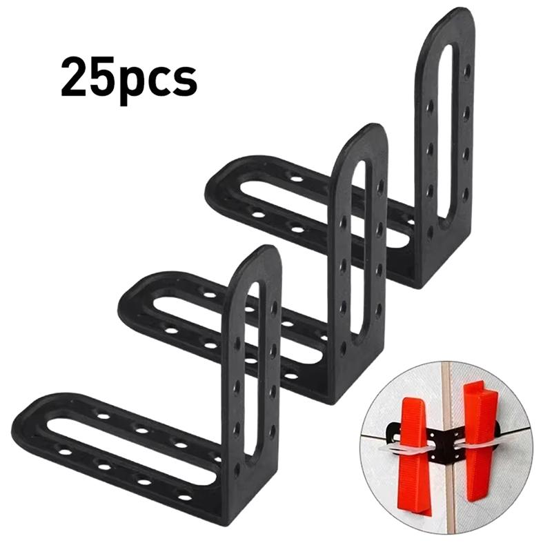25Pcs Tile Leveling System Male Angle Clips For Floor Wall Tile Leveler Spacers Locator Adjuster Laying Construction Tools