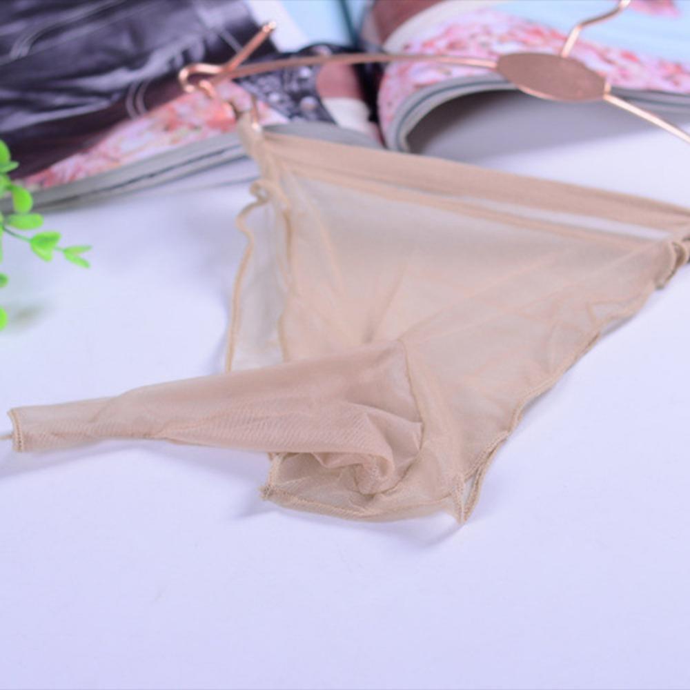 Qinghe Lenjerie de corp pentru bărbați Ciorapi sexuali Tanga Curea sexy Jj Set Pantaloni scurți Ultra-subțiri Slip transparent pentru cuplu