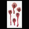 9Pcs Halloween Scar Tattoo Stickers Realistic Fake Wound Stitch Scab Waterproof Temporary Zombie Makeup Props for Kids Adults Boys Girls