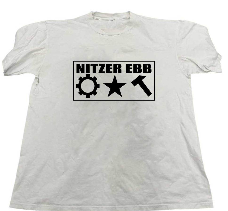 Nitzer Ebb Logo T Shirt White Cotton FUll size S5XL MI678 Unisex T-Shirt M