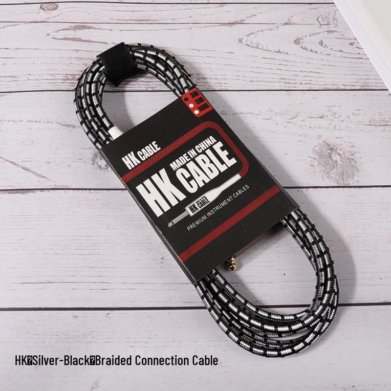 Gitarren-Rauschunterdrückungs-Nylon-Geflecht-Effektpedal-Verbindungskabel für E-Gitarren und Akustikgitarren