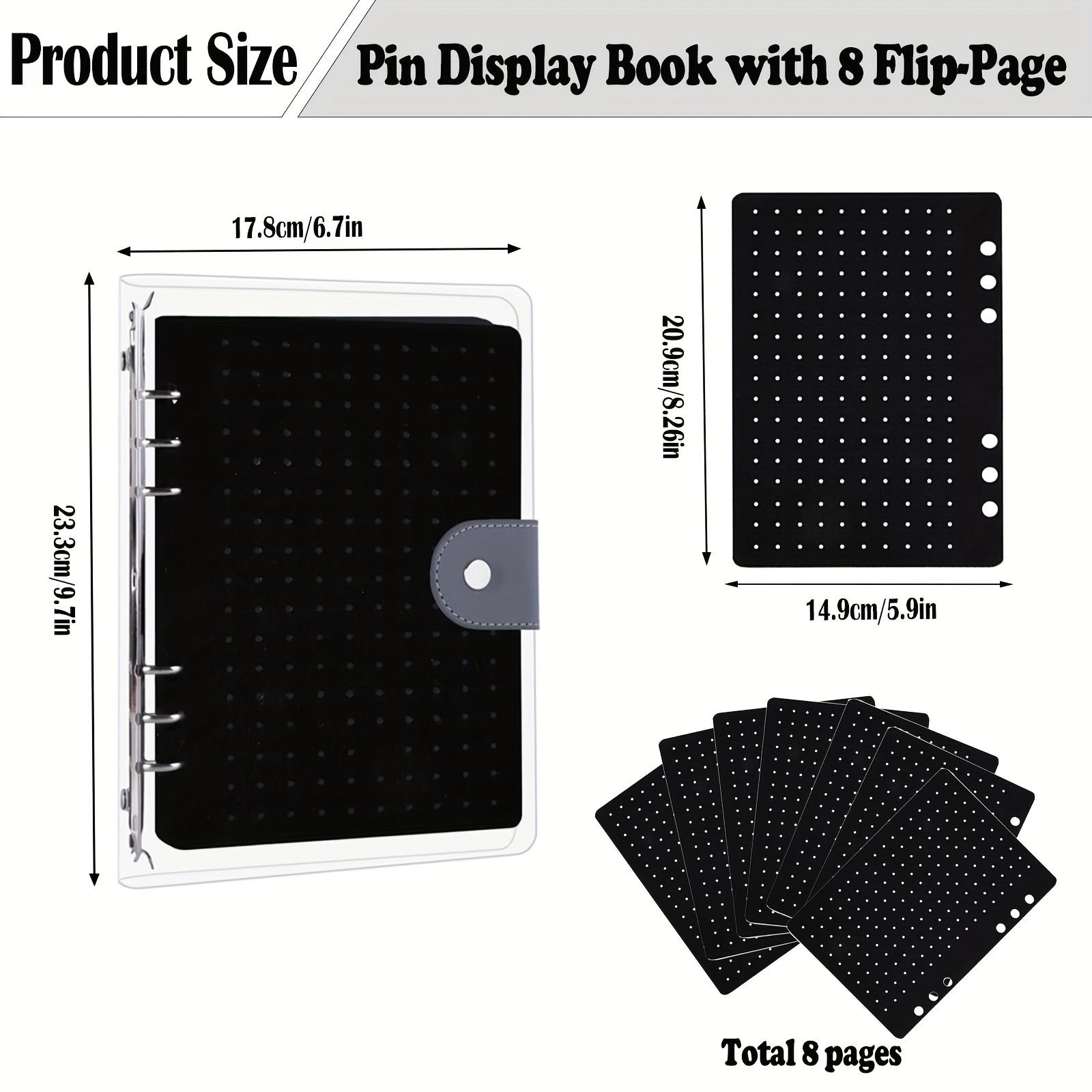 Felt Pin Display Book Storage Pin Storage Case Practical Felt Pin Organizer Bag Protective Cover Brooch Earring Storage Holder