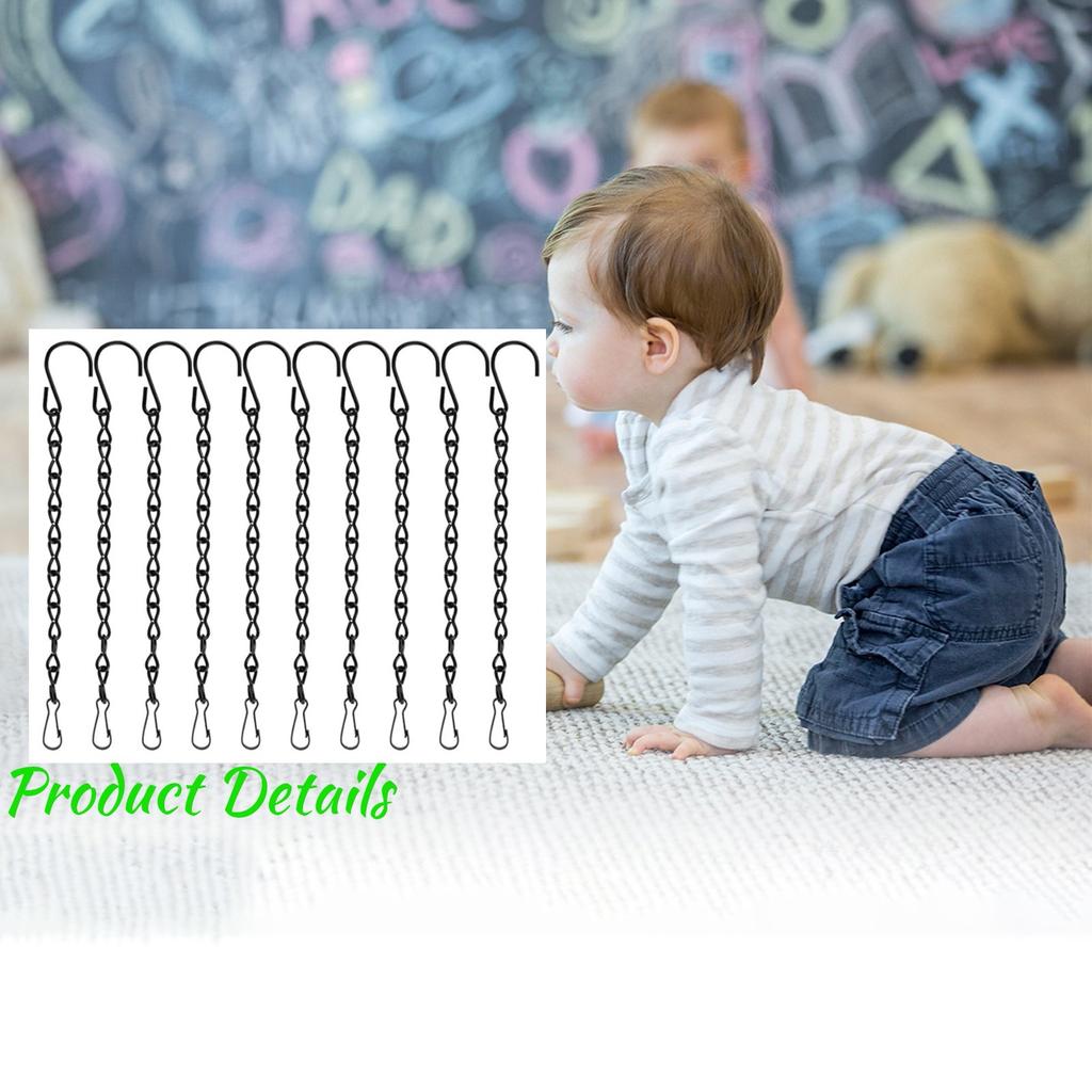 Black Single Eight Chain Hanging Chain, Birdcage Hanging Chain, Tag Chain, Flower Pot Chain