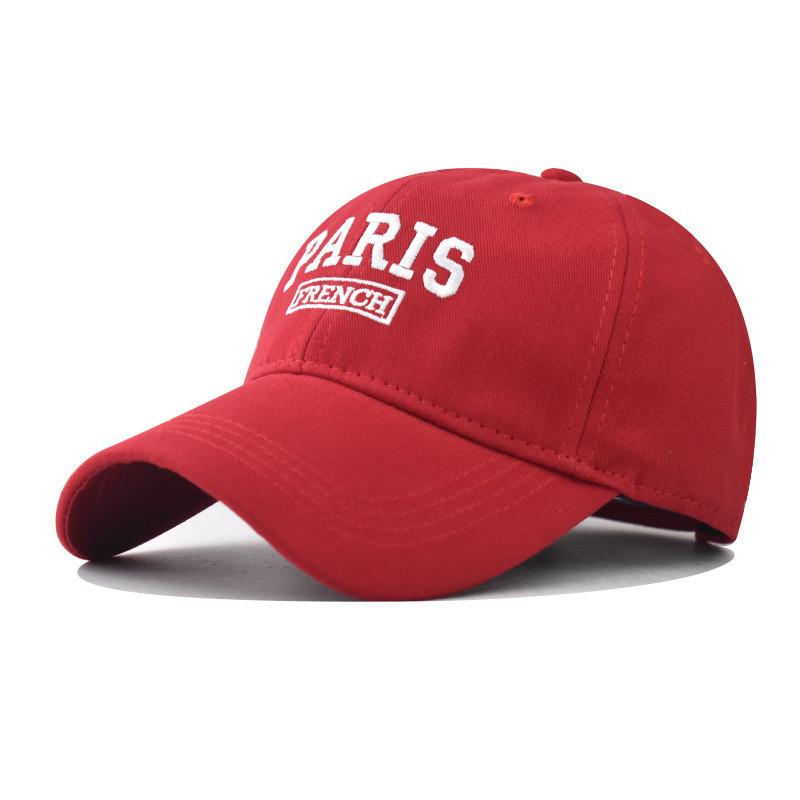 Embroidered Adult Paris Baseball Hat With Adjustable Closure And Protection Sun