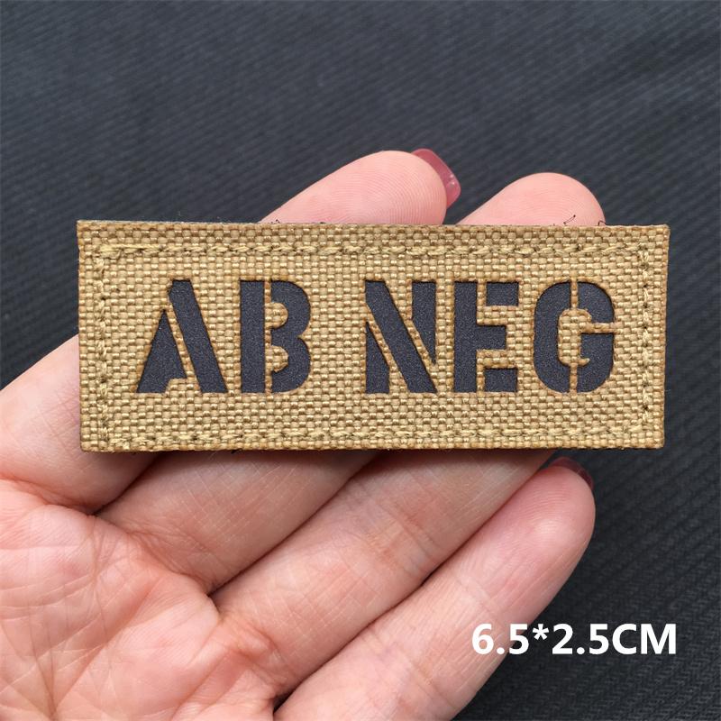 Multicam Ir Tactical Patches Blood Type Reflective Lsrael Flag Patches On Backpack Clothing Outdoor Badges Hookloop