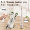 Saugknopf Elektrischer Katzen-Teaserstab Selbstspiel Langeweileabbau Automatisches Interaktives Katzenspielzeug Adsorbierbar Handheld Hochbelastbar Katze