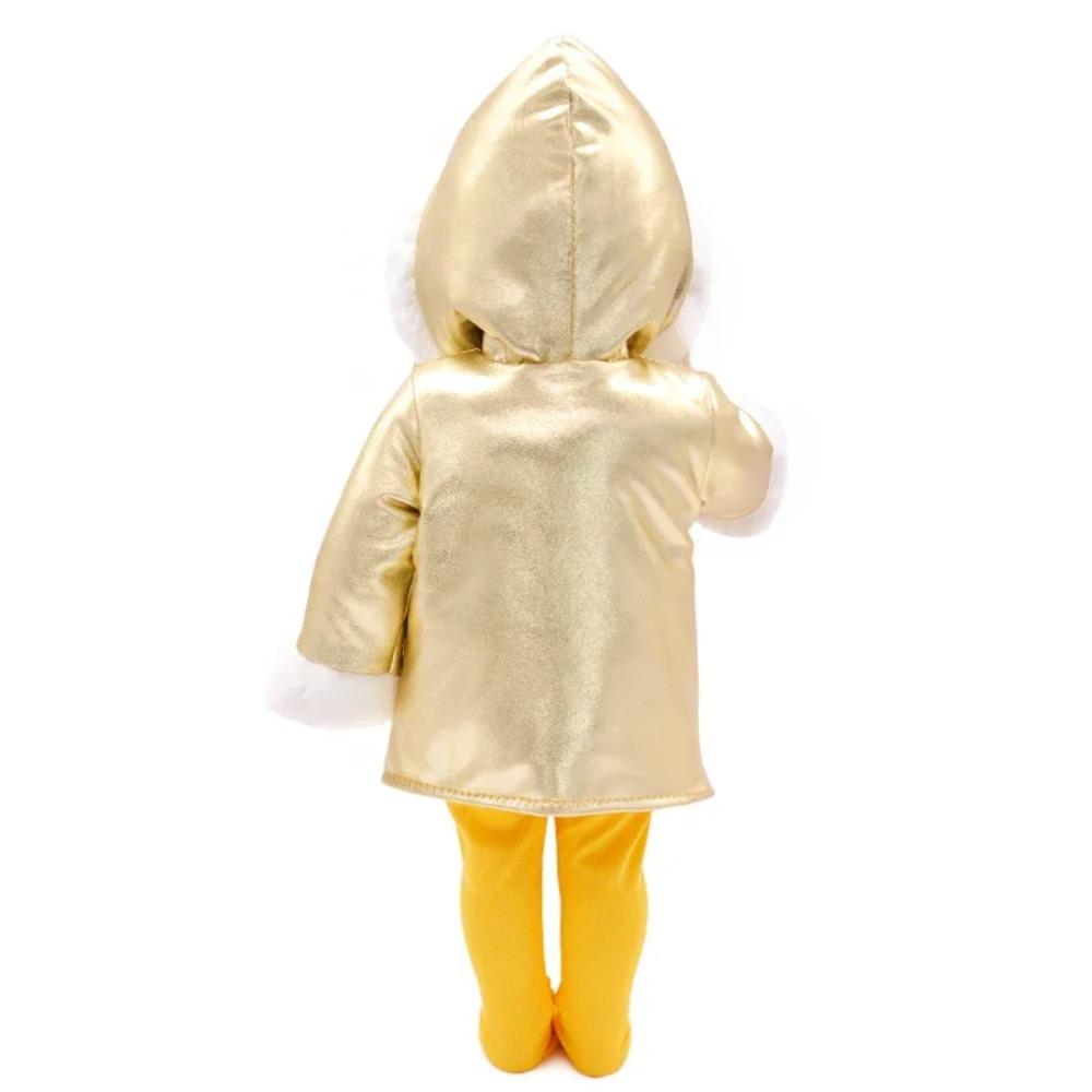 Down Jacket For 18 Inches American Doll Cute Fur Collar Hoodie Doll Clothes Suit Fit 43cm New Baby OG Girl Dolls Best Gift Shoes