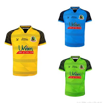 Men Soccer Thailand Football Club AFC Jersey Shirt Polyester Print Short Sleeve Round Neck Quick Dry Nakhon Nayok