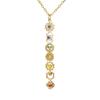 Custom Stainless Steel Yoga Necklace with Zirconia Pendant
