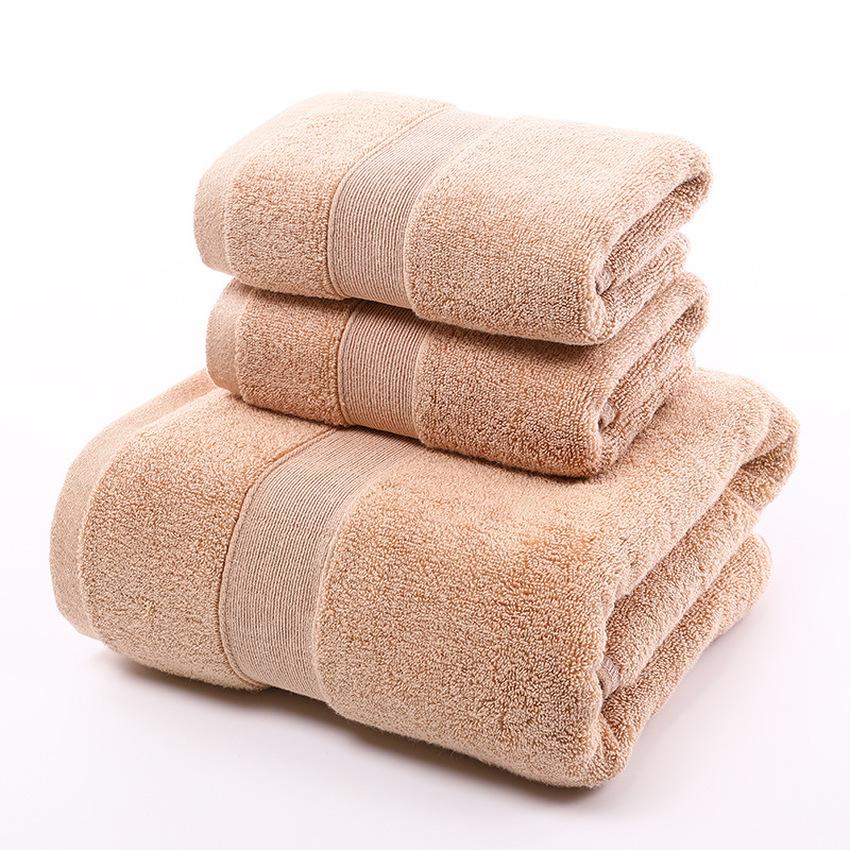 

100% хлопок полотенце для лица плотный жаккард однотонный быстросохнущий банные полотенца набор для дома ванная комната отель взрослые Toalla Toalha De Banho 34x74cm