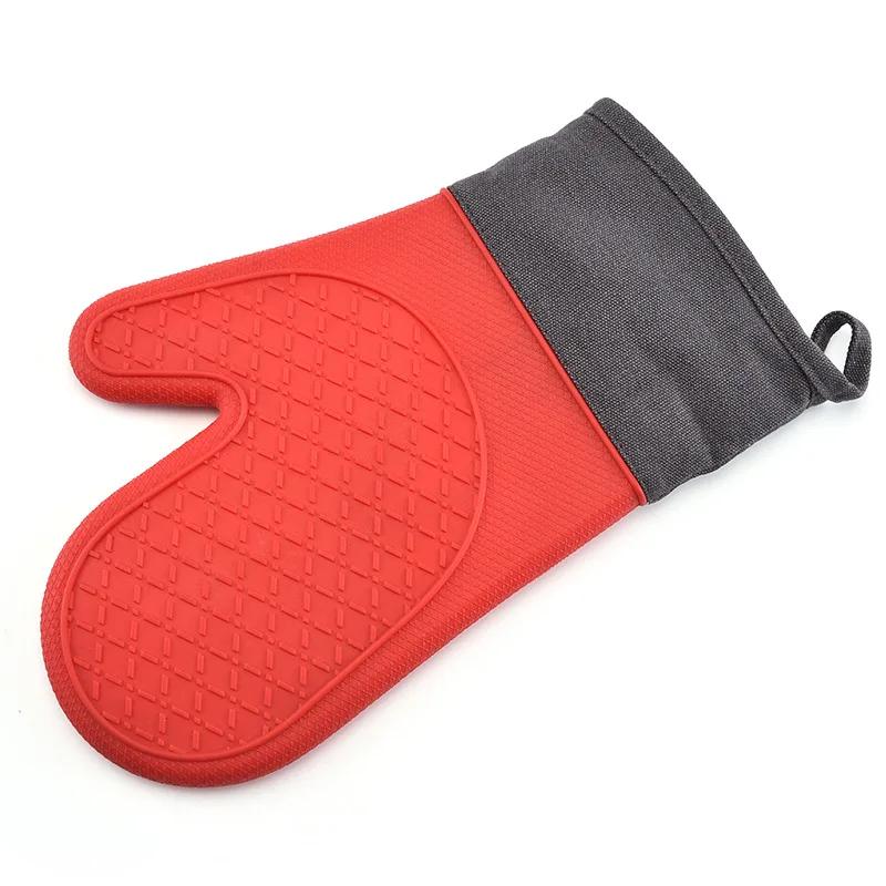One piece Silicone Microwave Gloves BBQ Gloves One Piece Oven Baking Cooking Tool Baking Hot Pot Mitts Heat Resistant Kitchen