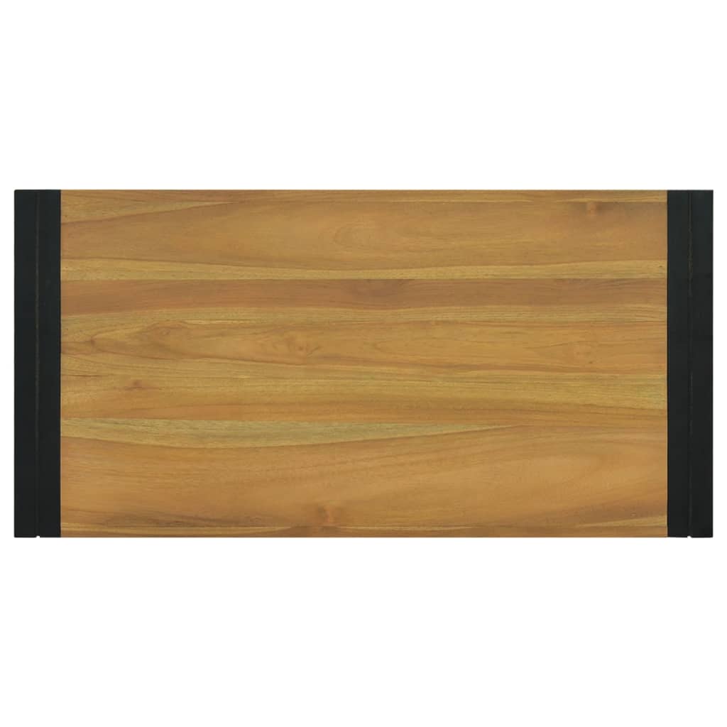 Wall Mounted Bathroom Cabinet 90 x 45 x 35 cm Solid Teak Wood