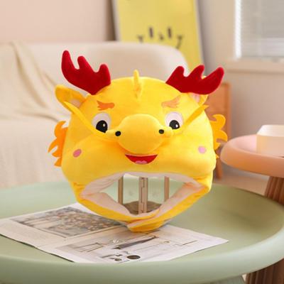 Plush Dragon Hat Cartoon Animal Apparel Boys Girls Comfortable Funny Headgear Headwear for