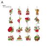 16Pcs Christmas Tree Hangers Xmas Style Easy To Hang Create Atmosphere Festive Santa Claus Decorations Pendant