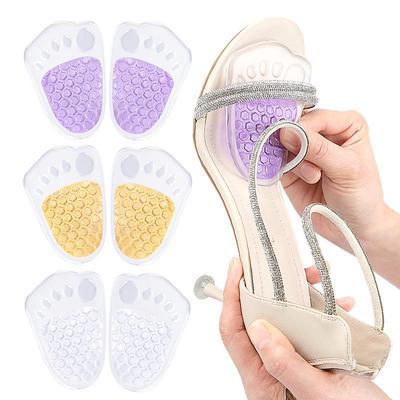 Five-Toe Honeycomb Self-Adhesive Forefoot Cushion Pad for High Heels