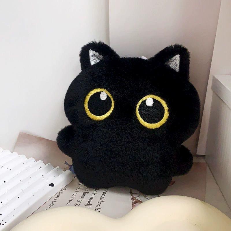 

Little Black Cat Pencil Case: Cute Plush Lucky Cat with Large Capacity for Stationery