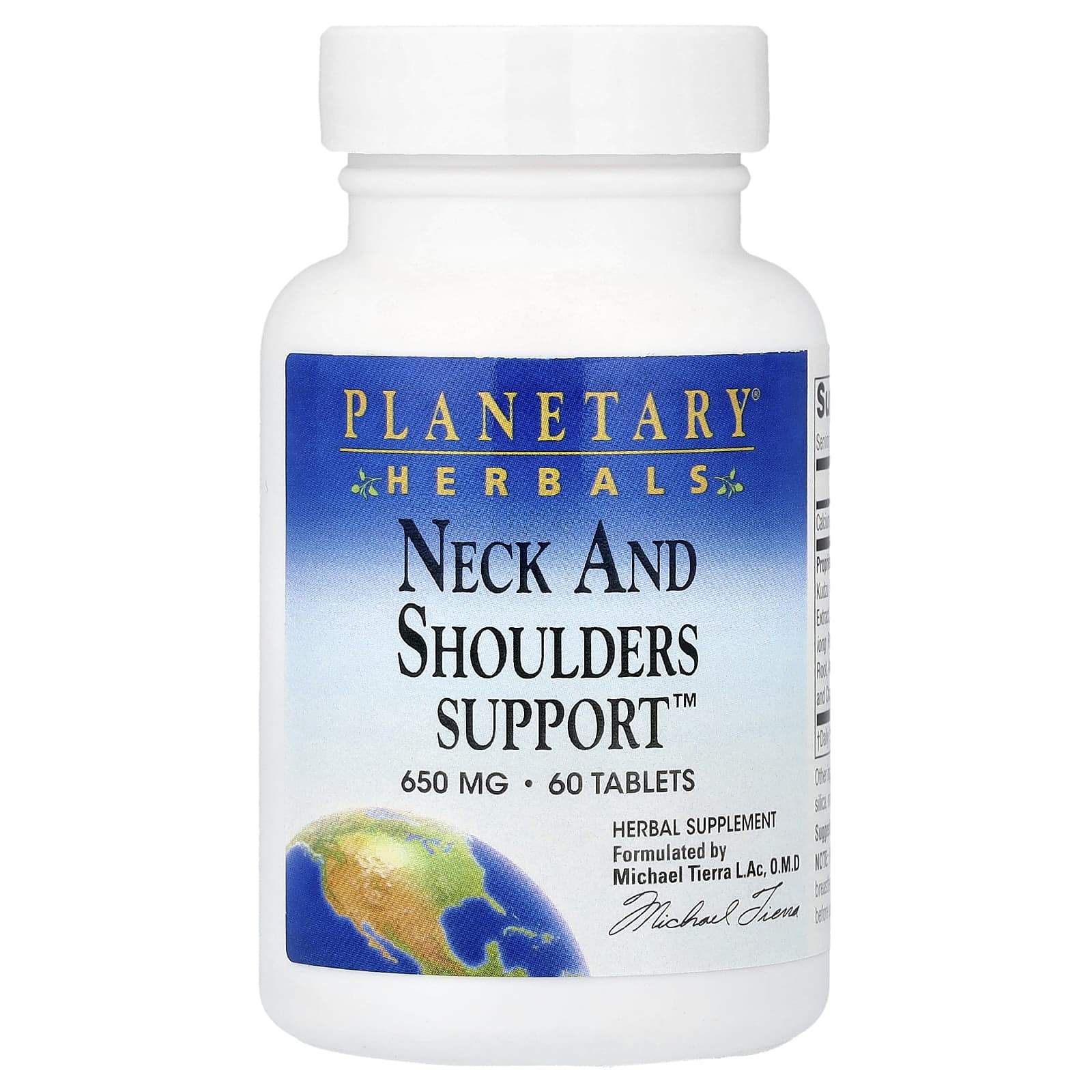 

Planetary Herbals, Neck and Shoulder Support™, 60 Tablets