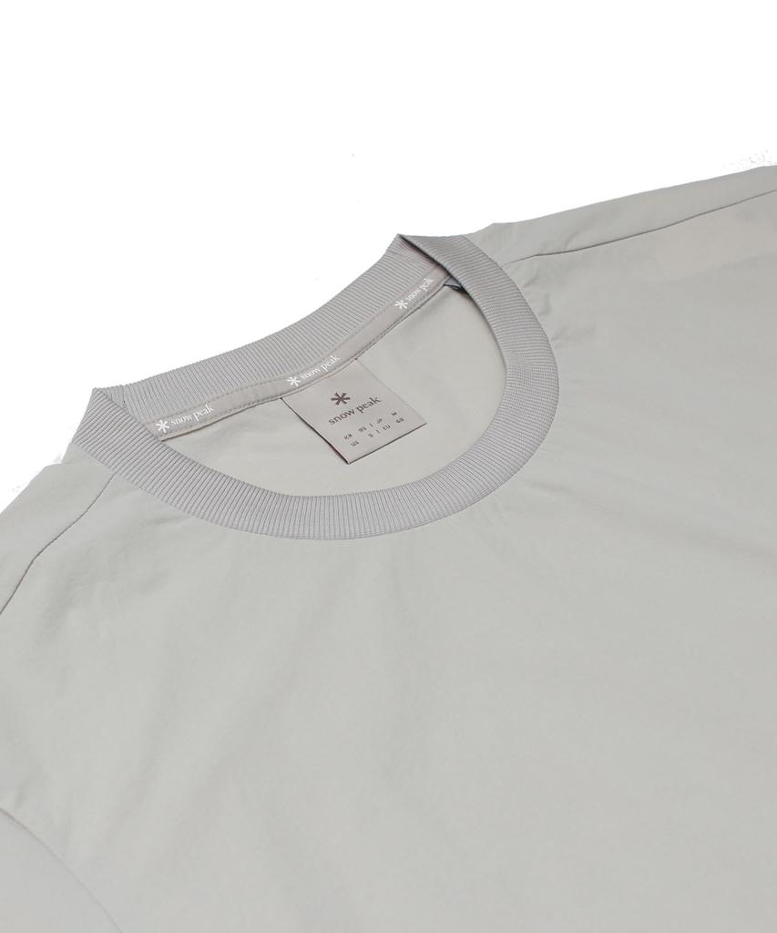 Snow Peak Thin-tech Woven Short Sleeve T-Shirt, Size 2XL (LBG)