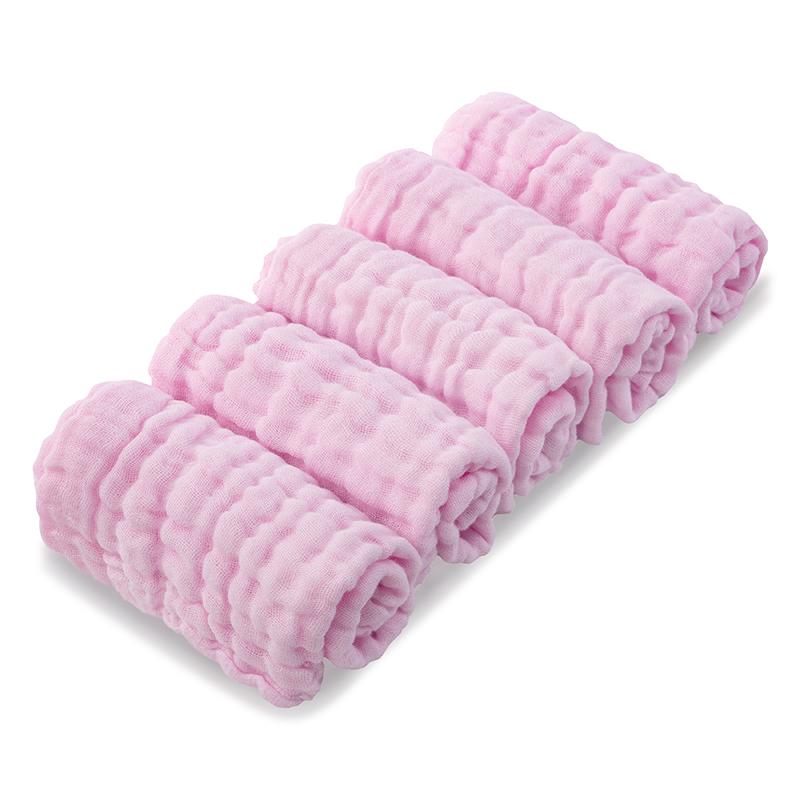 5/6 Pack Baby Muslin Washcloths 6-Layer Thick Cotton Gauze Soft Absorbent Newborn Face Towel for Bathing Feeding Sensitive Skin Reusable Wipes