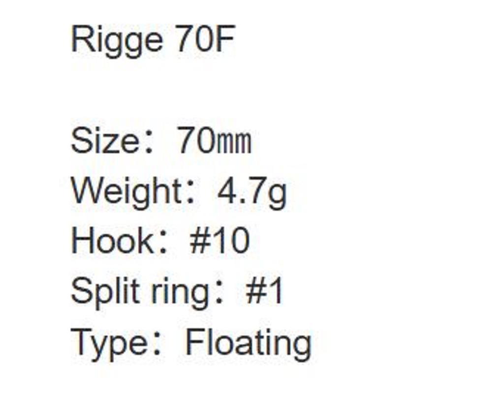 ZipBaits Rigge 70F Floating Lure 820 (0059)