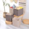 Foldable Woven Storage Basket with Handle Sorting Box Home Organizer Storage Box  Key