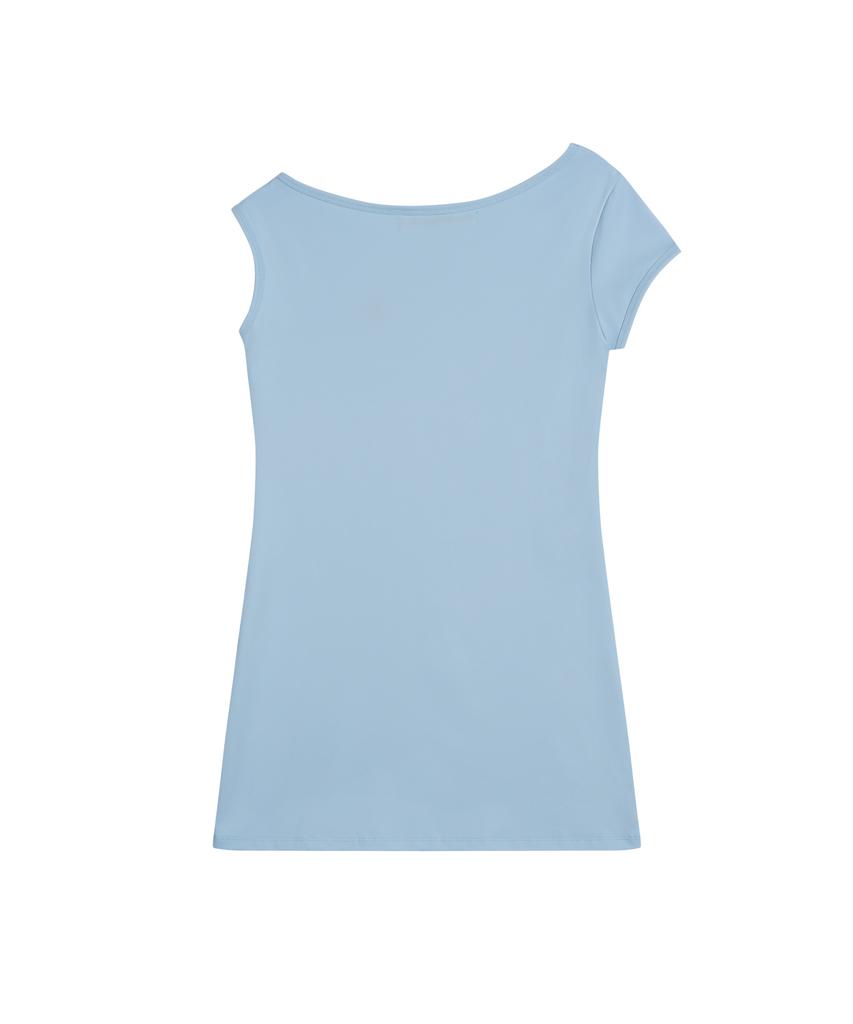 REST&RECREATION One Shoulder Dress - Sky Blue