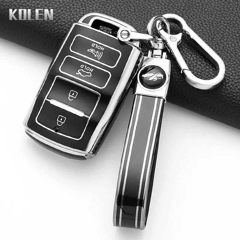 Fashion Tpu Car Key Case Cover For Kia Cadenza K9 K7 K-04 Sorento K900 And New K7 Protected Keychain Shell Fob Accessories Bag