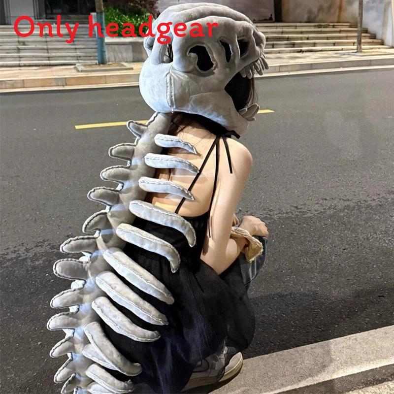 Creative Skeleton Dinosaur Filled Headgear Children And Adult Role Playing Props