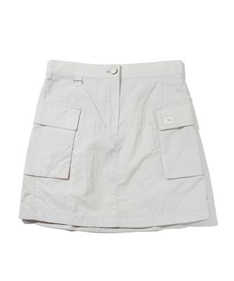 Code Graphy (Women) Cool Cargo Mini Skirt_Light Gray