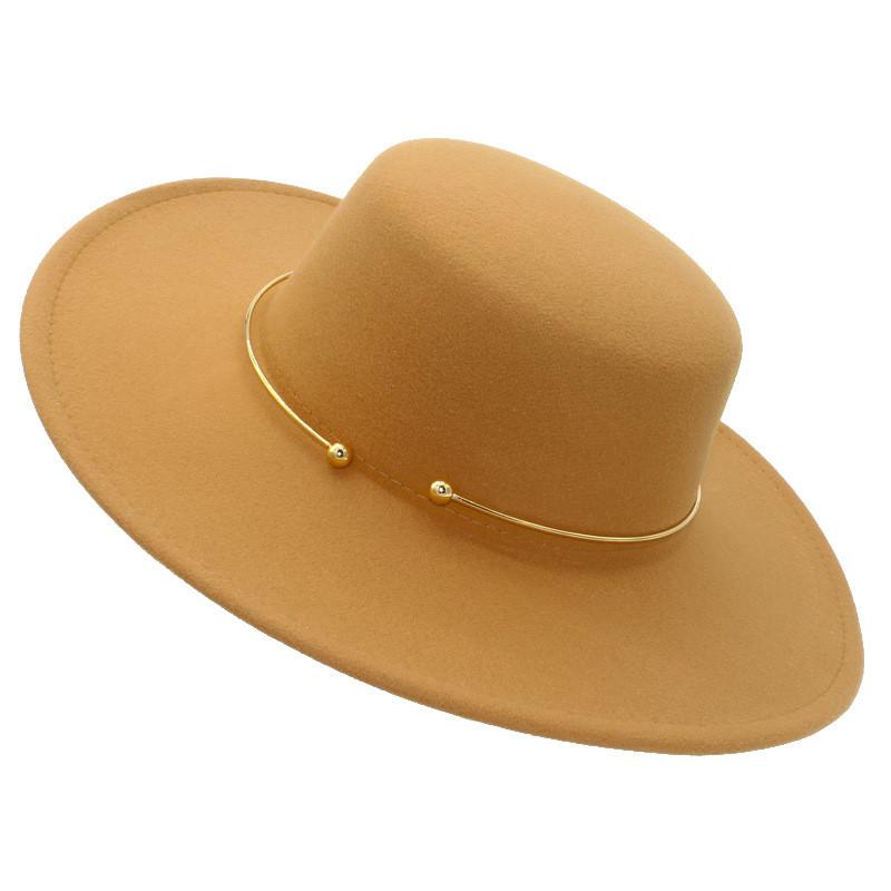 Vintage Jazz Hat With Wide Brim For Men Women Fall Winter Warmth And Windproof Style