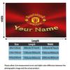 1PC Manchester United F Custom Name Patterned Flannel Blanket Suitable For All Seasons for Home Decor Warmth and Comfort Gifts Holiday Present