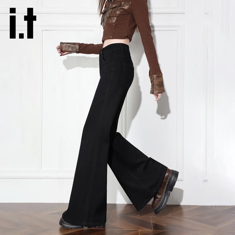 izzue it Women's High-Waist Flared Jeans