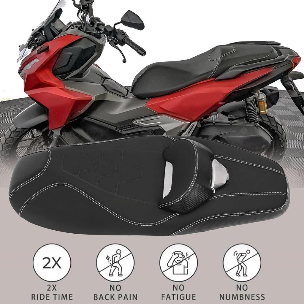 Motorcycle One Piece Seat Shock Absorption Comfortable Front Driver Rear Passenger Seat Cushion ADV160