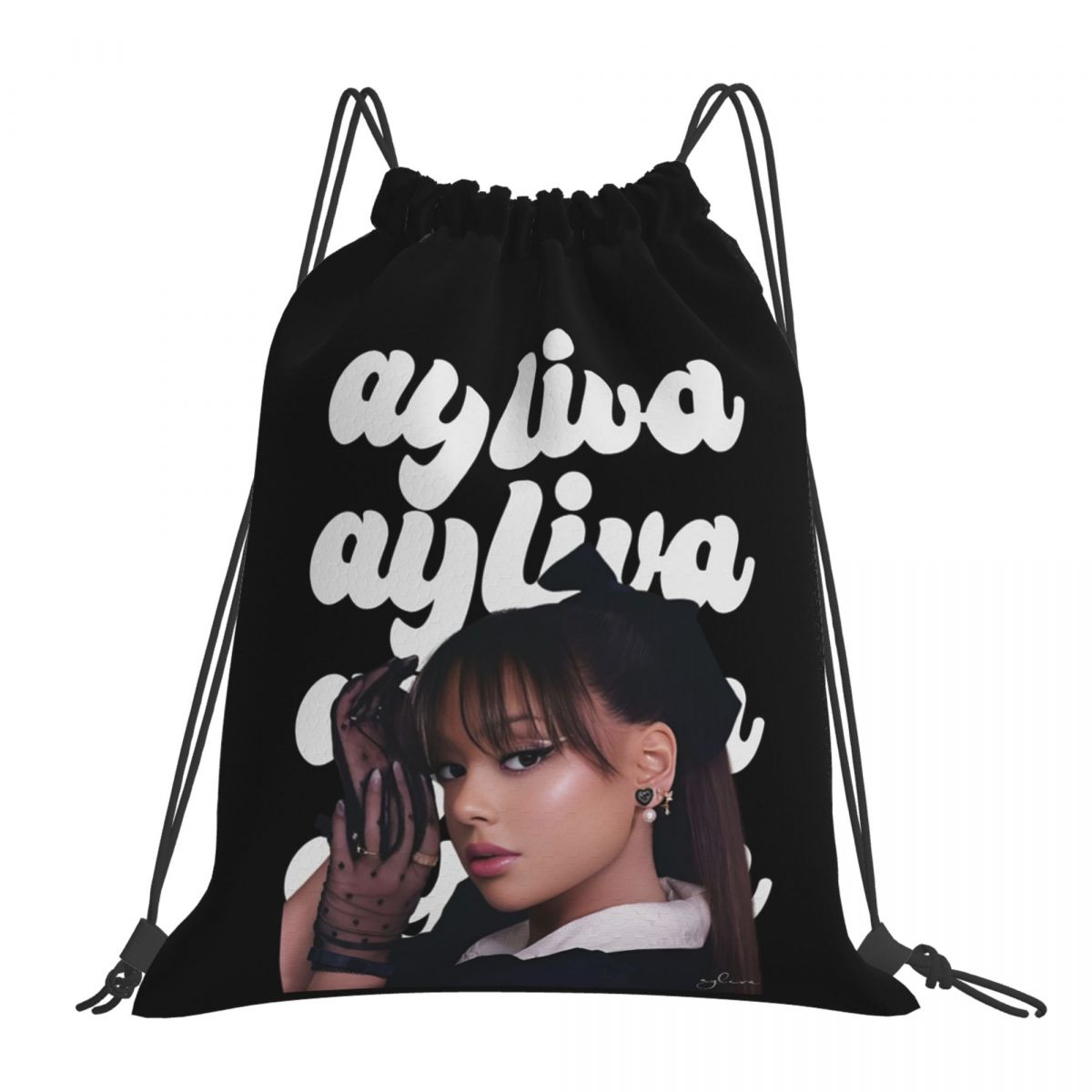 Pop Art Ayliva In Liebe Rucksäcke Multifunktionale Kordelzugbeutel Schuhtasche Büchertaschen für Reisen Studenten One Size black