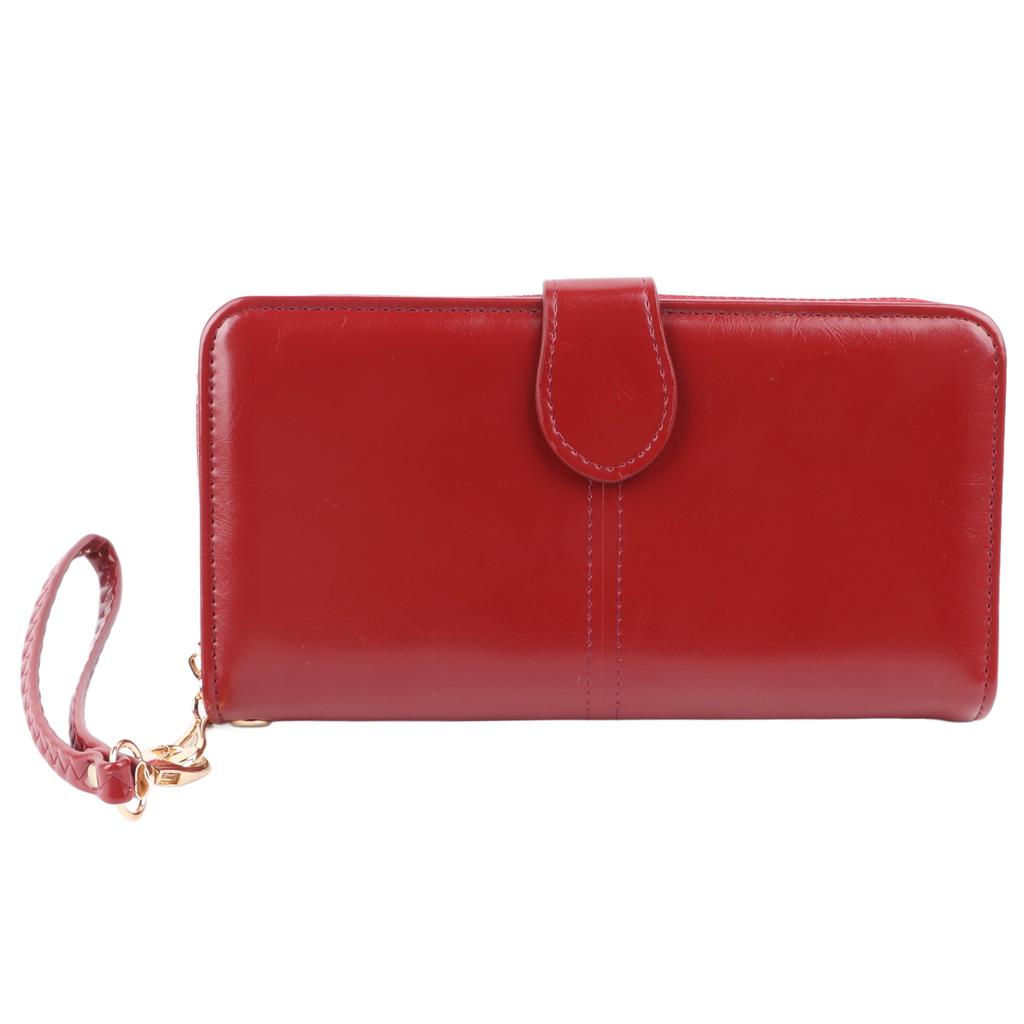 Women Long Wallet Stylish Multifunctional PU Leather Wallet Large Capacity Portable Female Wallet