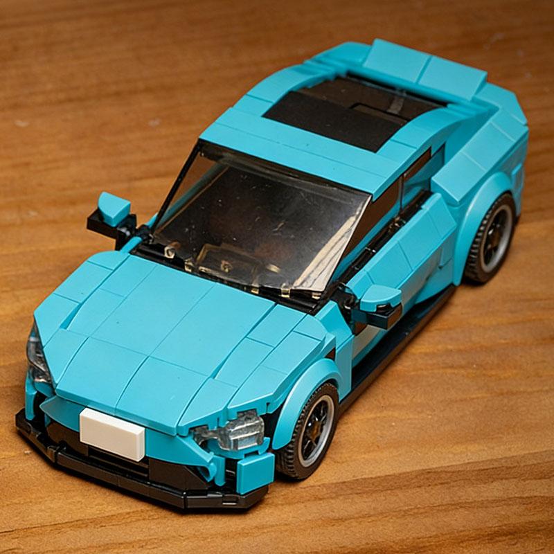

2026 Новый Синий Спортивный Автомобиль Набор Строительных Блоков Moc Сборка Креативные Образовательные Кирпичики Гоночный Автомобиль Игрушки Для Мальчика Ребенка Взрослых Подарок