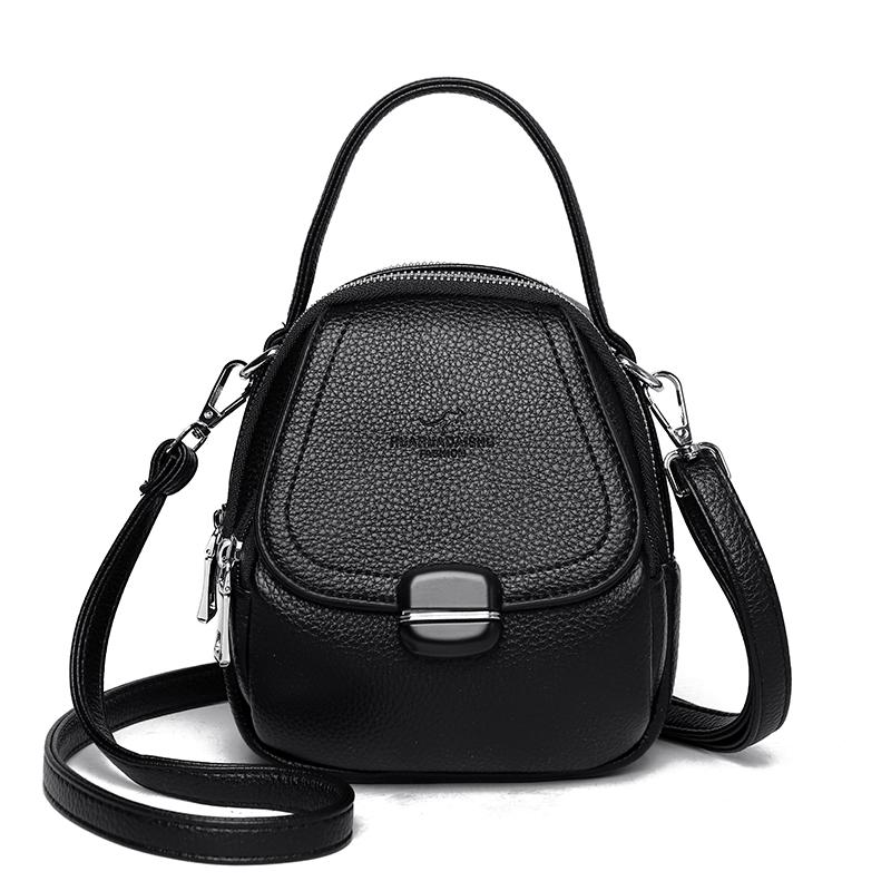Mobile Phone Bag Mother Bag Large Capacity Multi-Layer PU Shoulder Crossbody Bag