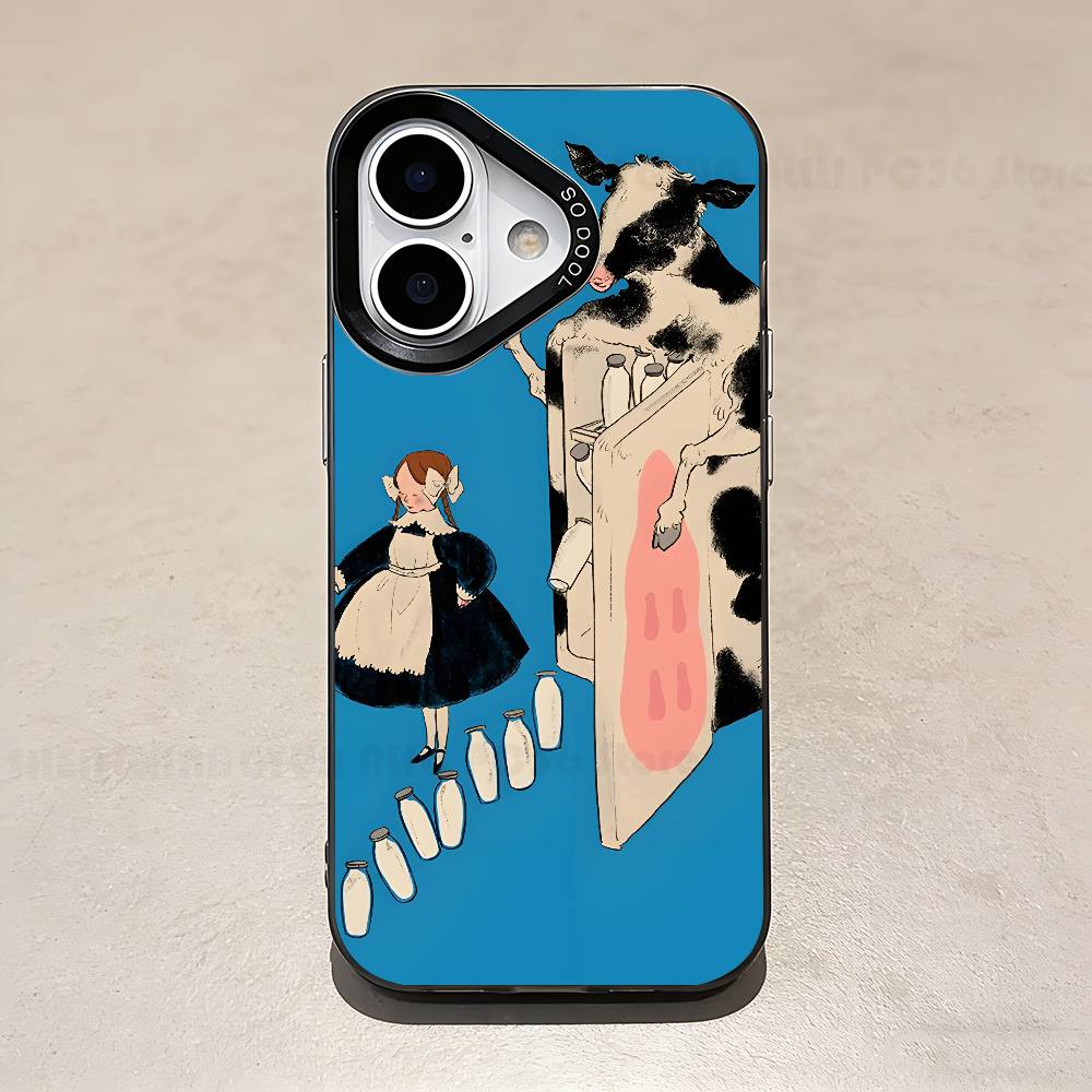 

Retro Illustrations Case For IPhone 11 12 13 14 15 16 17 Pro Max XS X XR Cover iPhone14Pro