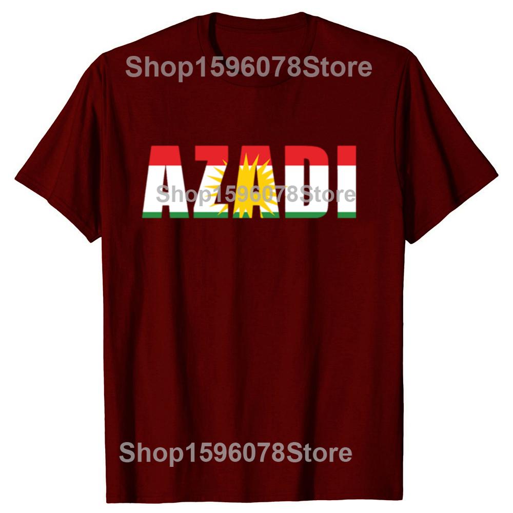 Funny Kurdistan Kurdish flag Kurds Graphic T Shirts Men Cotton Funny Humor Streetwear Tee Shirt Short Sleeve Unisex Clothing