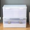 Transparent Storage Box Multifunctional Desktop Large Capacity A4 Paper Plastic Organizer Box Document Organizer Office Supplies