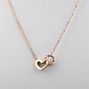 Heart Pendant Clavicle Chain Necklace - Titanium Steel Fashion Jewelry for Women