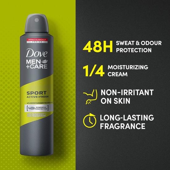 Dove Men Care Anti-Perpirant Deodorant Spray Sport Active Fresh 250Ml