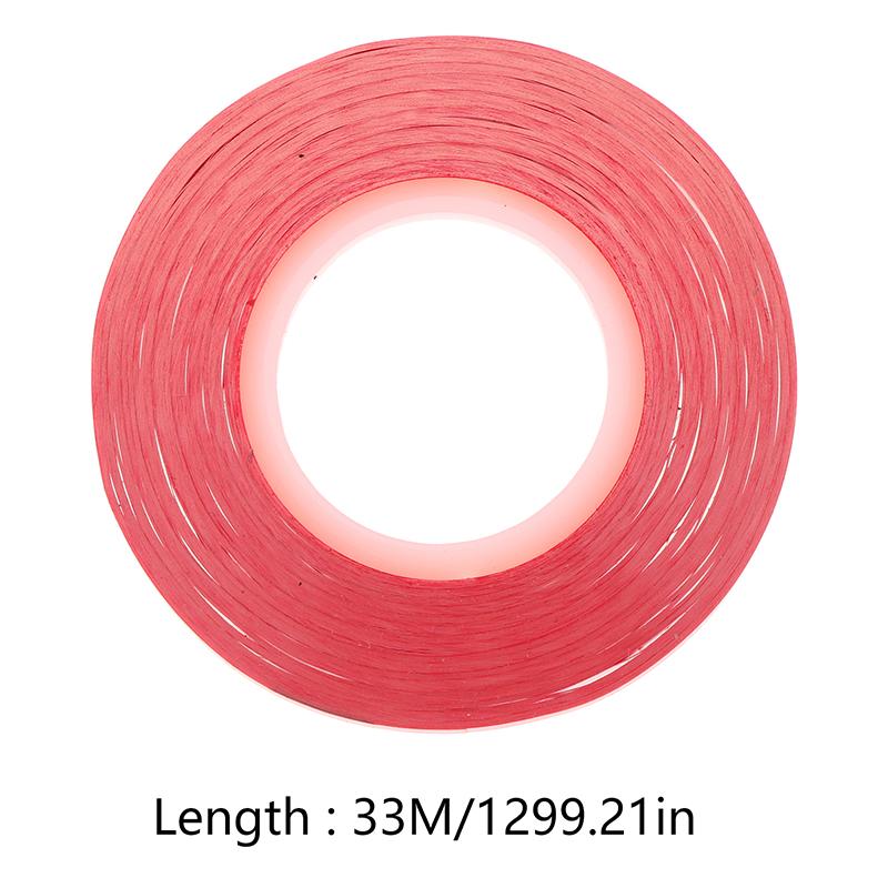 1 Rouleau Rouge 1/8″ Bande d'Épissage de Cassette Magnétophone Bande d'Amorce Bande Joint Remplacement Base Bande Spéciale