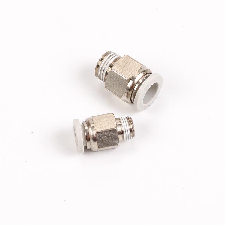Pneumatic Quick Push-in Straight Connector, PC8/10-02/04, Air Hose Copper Component
