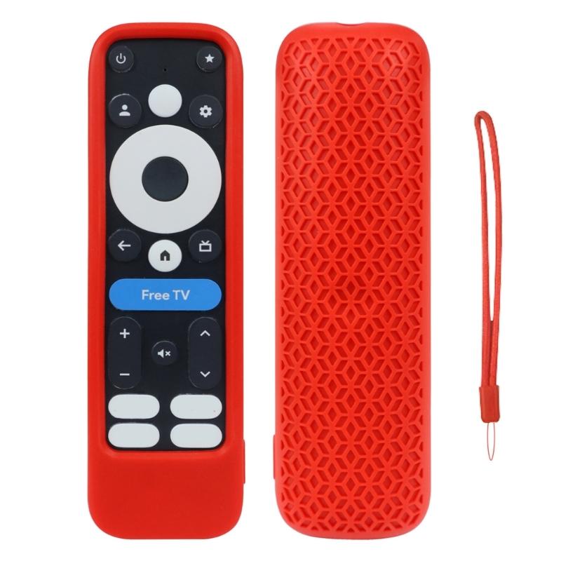 Fernbedienungshülle Skin für 2024 onn TV 4K Silikonhülle Kratzfest Flexibel Weich Schutzhülle